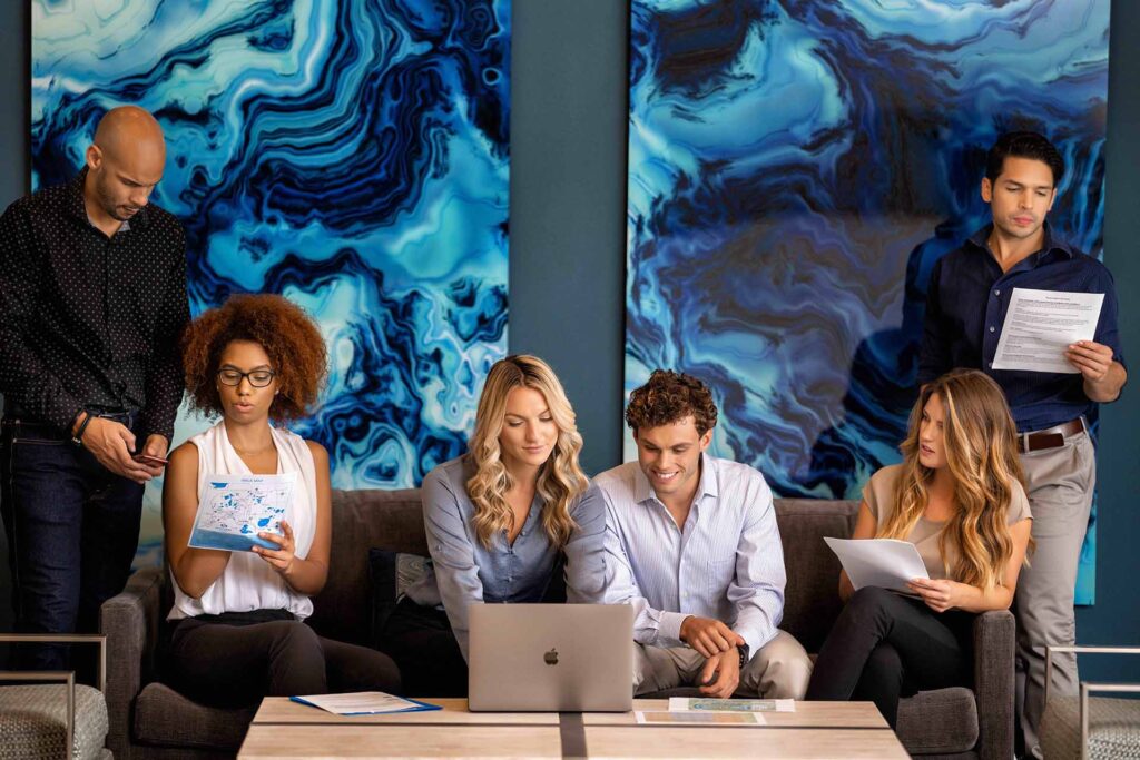 Group in a team meeting at Spectrum Resort Orlando