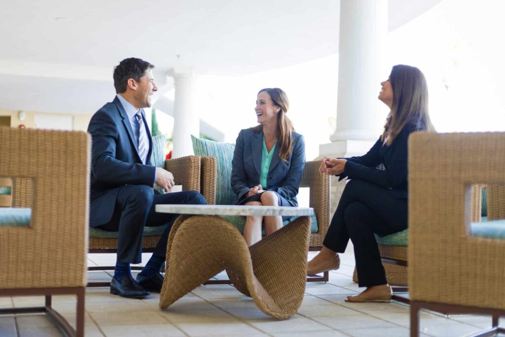 Corporate partners meeting together at Encore Resort in Orlando, Florida