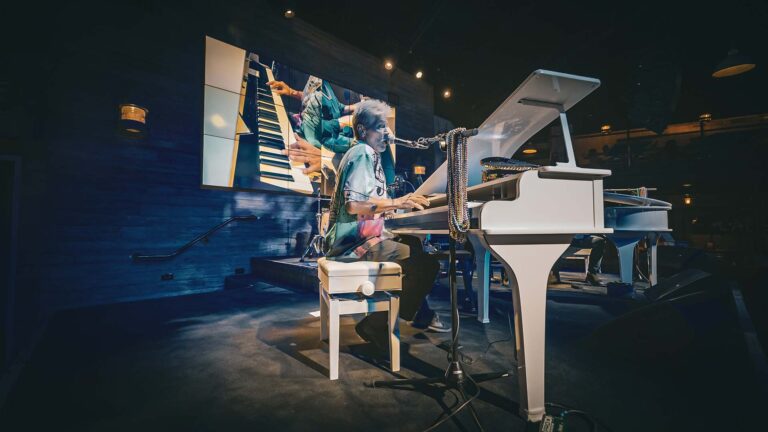 Dockside Dueling Pianos performance at The Wharf at Sunset Walk restaurant