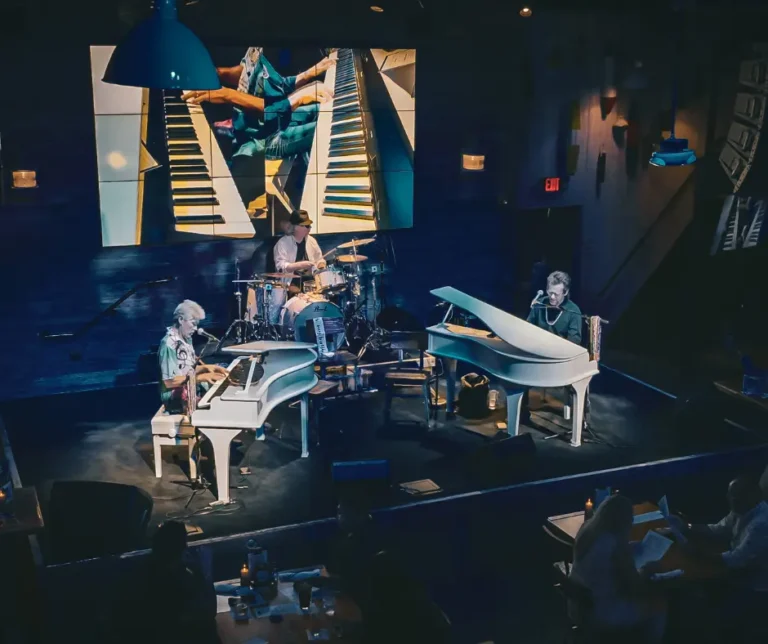 Dockside Dueling Pianos performance at The Wharf at Sunset Walk restaurant